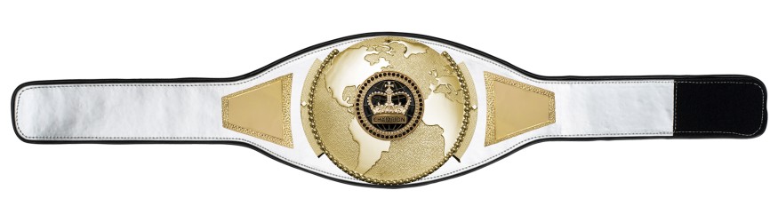 CHAMPIONSHIP BELT PROGLOBE/G/BLKGEMG - AVAILABLE IN 6+ COLOURS